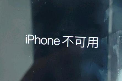 吉首苹果服务网点分享锁屏界面显示“iPhone 不可用”如何解决 