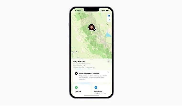 吉首苹果14维修分享iPhone14系列中 FindMy功能通过卫星分享位置方法教程 